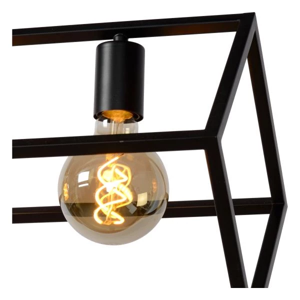 Lucide FABIAN - Pendant light - 4xE27 - Black - detail 3